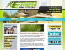 Tablet Screenshot of expressguttersfl.com